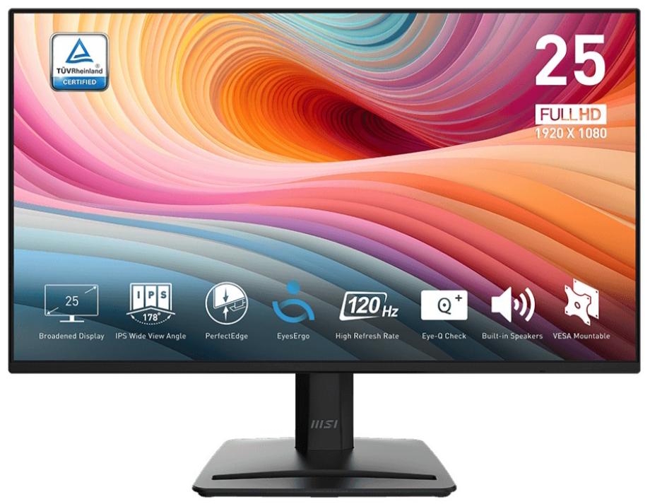 Монітор 24.5" MSI PRO MP252 E2, Black - Зображення 1