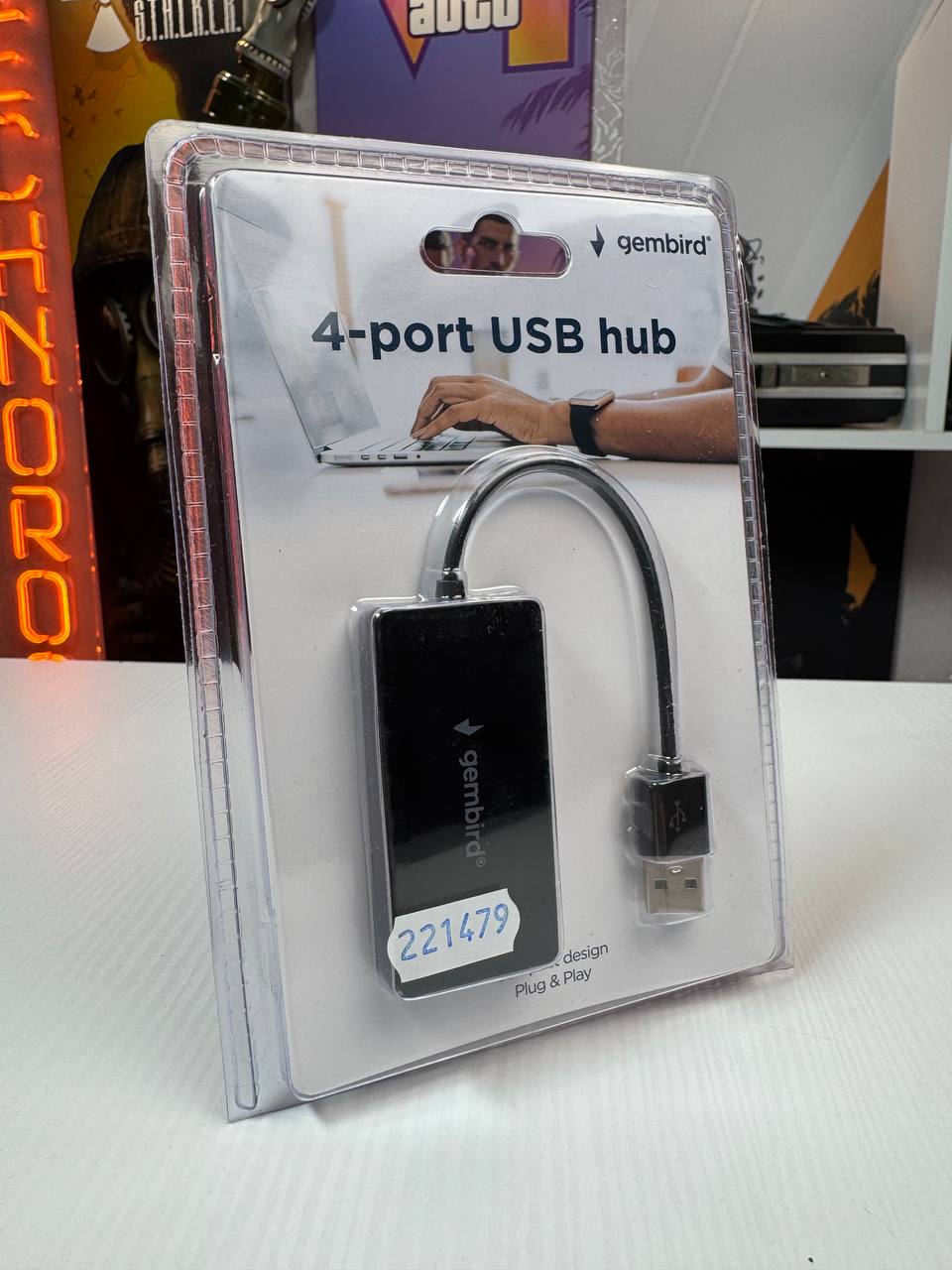 Хаб USB Gembird UHB-U2P4-04 - Зображення 1